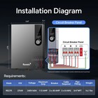 Electric Tankless Water Heater  27kw 240v On Demand Instant Endless Water Heater