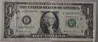 Miscut  Stuck Digits  Heavy Ink Error Note 2017 Washington  1 Dollar Bill Ec Blk