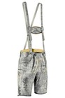 Men Lederhosen Oktoberfest German Costume Bavarian Suede Leather Shorts