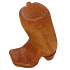Vintage Wooden Hand Carved Cow Boy Boot Folk Art Toothpick Holder  New