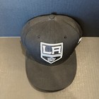 Vtg La Kings New Era 7 5 8 Hat 5950 Pro Model Nhl Wool Plain Logo