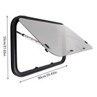 36  W X 22  H Rv Push-out Window With Screen   Tempered Glass
