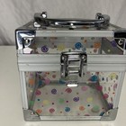 Small Transparent W colorful Graphics Jewelry Box Trinket Cosmetic 5   x5   