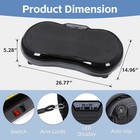 Vibration Plate Fitness Platform Exercise Machine Full Body W bluetooth   Remote