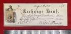1873  national Exchange Bank  Hartford Conn  Bank Check vignette sc  R135 Stamp 