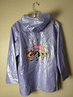 Vintage Powerpuff Girls Rain Jacket Child Size 10 12 L Power Puff Coat Excellent