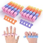 Toe Separators Set 24pcs Colorful Heart Sponge Toe Spacers Soft Foam Toe