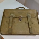 Vintage Wwii Us Army Officer   s Double Strap Canvas Field Briefcase