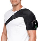 Cordless Shoulder Heating Pad With Massage  Heated Shoulder Wrap For Pain Relief