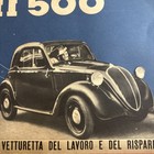 Fiat 500 1930s Painter Mario Sironi Car Advertising Brochure