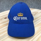 Corona Beer Baseball Cap Unisex Blue Os Adjustable Curved Brim Embroidered Logo