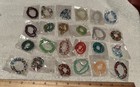 24pk Beaded Anklets Women Handmade Boho Elastic Beaded Ankle Bracelets Set New