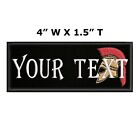 Custom Embroidered Name Tag Iron-on Patch Motorcycle Biker Patches 4  X 1 5   b 