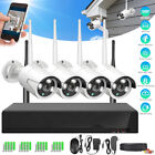 4-ch 4mp Wireless Security Camera System Nvr Wifi Cctv Home Outdoor Waterproof
