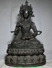 14 5  old Tibet Bronze Gilt Dorje Vajra Vajradhara Vajrabhairava Buddha Statue