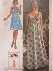 Htf Rare Vtg 70 s Simplicity 6409 Sweetheart Neckline Dress Sewing Pattern Women