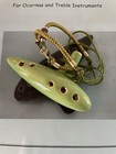 12 Hole Ocarina Of Time Ceramic Alto C Flute Zelda Green Instrument Nice Glaze 