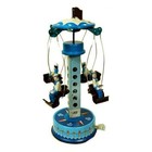 Tin Toy French Sailors Carousel Lever Action Collectible Vintage Style Litho New