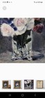 Marjorie Adams 1 12 Dollhouse Miniature Painting  flowers In A Crystal Vase   1