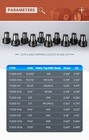 Usa 10pcs Tc820 Ansi Collets  Tap Torque Collet Apply For M24hr Electric Tapper