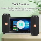 Pair Bluetooth Wireless Portable Speakers Waterproof Stereo Bass Usb Tf Fm Loud