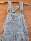 Vintage Hang Ten Large Sz 29 Denim Overall Jumpsuit 70s Sanforized Hong Kong