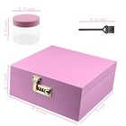 Large Bamboo Stash Box Decorative Box  Brush  3 Jar  Storage Box  Box With Lo   