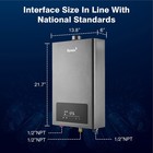 Tankless Water Heater Propane Gas Indoor Max3 6 Gpm 80 000 Btu Instant Hot Water