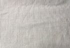 Linen Fabric Yarn Dyed Green Baby Stripe On Off White Ground Medium Weight Bty