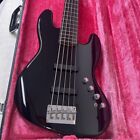 Squier Deluxe Jazz Bass Active V Blk  Body Basswood Free Shipping From Japan    