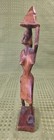 Vtg African Wooden Woman Sculpture Hand Carved Figure Tribal