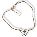 Vintage Sarah Coventry Gold Tone Butterfly Charm Anklet Ankle Bracelet 8 5 -9 5 