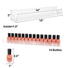 Btremary 15  Acrylic 6 Shelves Nail Polish Wall Mounted Holder Paint Organizer