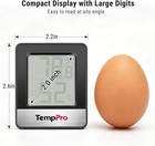 Thermopro Tp49 Digital Hygrometer Indoor Thermometer Humidity Pitch Black 
