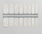 Nail Art Stickers Self Adhesive Nail Polish Strips Full Cover Wraps White Nails