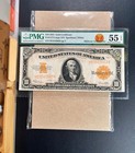 Fr  1173 1922  10 Gold Certificate  hillegas  Pmg 55 Epq - Au