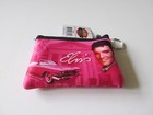 Elvis Presley Key Chain Coin Purse Pink Cadillac Print - Licensed New