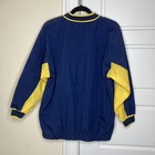Vintage 90s Nike Navy Windbreaker Pullover Yellow Swoosh Youth Large  14-16 