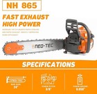 65cc Gas Powered Chainsaw With 24   Guide Bar Chain Saw 2-stroke Engine Cut Wood