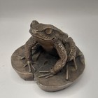 Sterling Silver-filled Frog On Lilypad Ornament - J  Spouse - Circa 1987