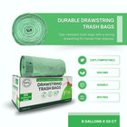 Fpn Trash Bags 13 Gallon With Drawstring Durable   Bpa Free Garbage Bags 50 pack