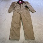Carhartt Coverall Men 44 Short Brown Duck Canvas X01 Brn  Quilt Lined Ufcw Union