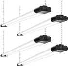 8 Pack 4ft Led Shop Light 6500k Daylight Fixture Utility Ceiling Lights Garage