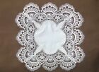 Doily Boutique Table Runner Or Doily With Antique White European Lace And Fabric