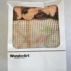 Nib Vintage Wonderart By Caron Rose Lattice Latch Hook Rug Kit 27   x 40