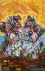 Custom Pet Portrait Gouache acrylic  Hand-painted From Your Photo   8x10 