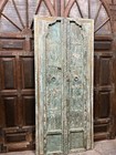 Antique Teak Wood Double Doors Rustic Farmhouse Barn Door Indoor Or Outdoor 81 5