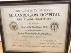 Vintage 1964 M d  Anderson Diplomas Seal - Doctor Texas Two Fellowship Medicine
