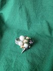 Vintage Faux Pearl Cocktail Cluster Stretch Ring