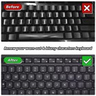 English Keyboard Stickers 6-in-1   English Keyboard Letters Replacement Stick   